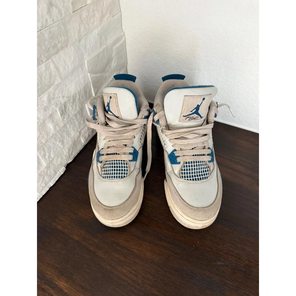 Air Jordan 4 Retro Military Blue 2024 GS Industrial Blue! Size: Size 6Y